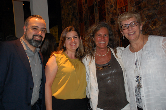 Anderson Masetto e Mari Masgrau, do ME, com Margaret Granthan, do DZT, e Barbara Picolo, da Flytour Viagens