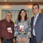Marcelo Mantera da ABC Turismo, Andrea Guimares da Perfil Viagens e Marcelo Oliveira da Aviesp