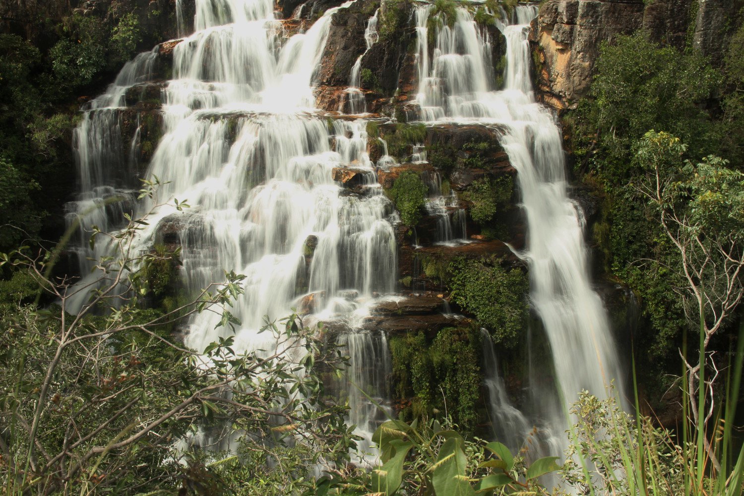 Cachoeira Almcegas I, em Alto Paraso, na Chapada dos Veadeiros