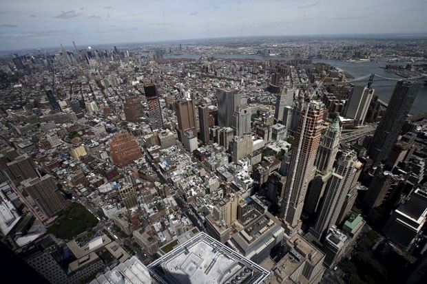 A vista do mirante do One World Trade Center (Foto: Mike Segar/Reuters)