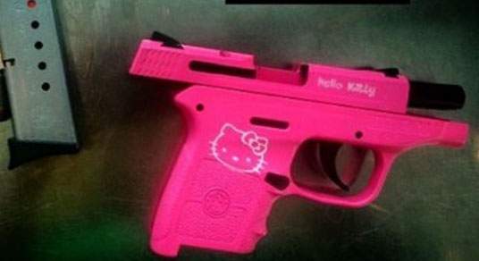 9 - Pistola da Hello Kitty encontrada na bagagem de mo