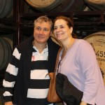 Luiz Strass com sua esposa em visita a bodega Zuccardi