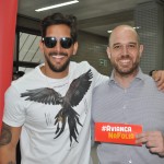 Felipe Pezzoni, da Banda Eva, e Frederico Pedreira, presidente da Avianca Brasil