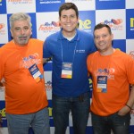 Washington Alves e Emerson Camilo, da Flytour, e Hermano Storti, da Latam