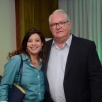 Giovana Gomes, da Givoar Turismo, e Roy Taylor, do ME