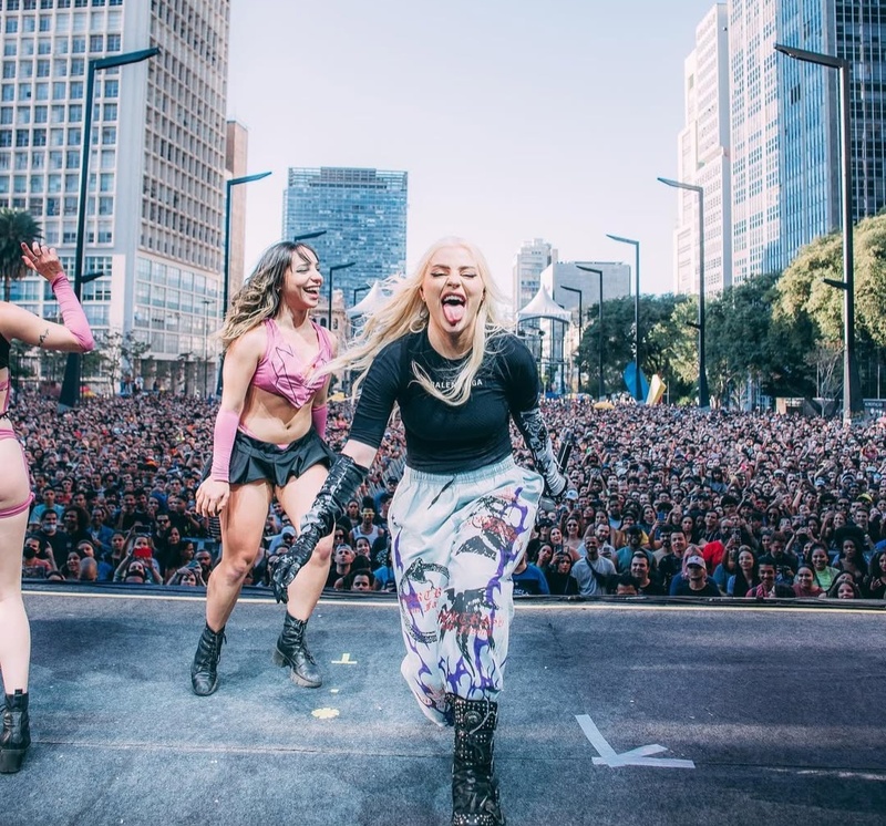 Show de Luísa Sonza, na Virada Cultural de 2022, com maior público da edição