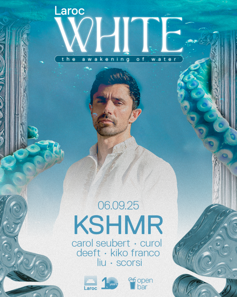 Laroc White estreia neste sábado com KSHMR e open bar premium