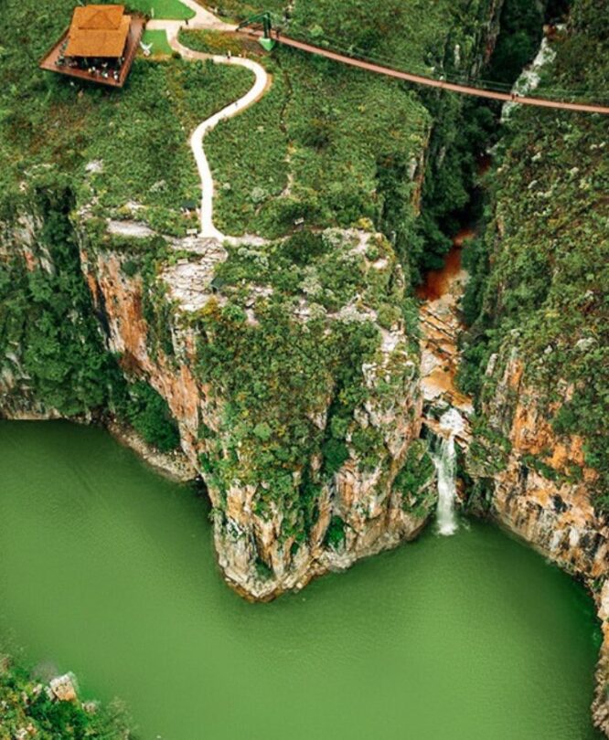 Cachoeira dos Canyons - Pauá Parque. Crédito: Divulgação