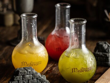 Mocktails da nova carta do Taverna Medieval. Crédito: Rafael Criscuolo