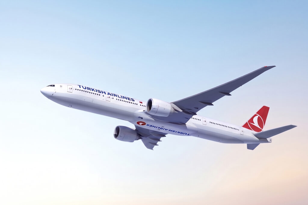 Aeronave da Turkish Airlines, companhia que terá nova rota para Chengdu